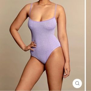 Hunza G Pamela swimsuit in Lilac